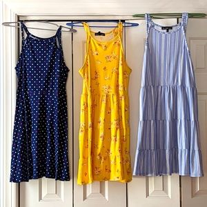 3 sleeveless sundresses $5 each!
